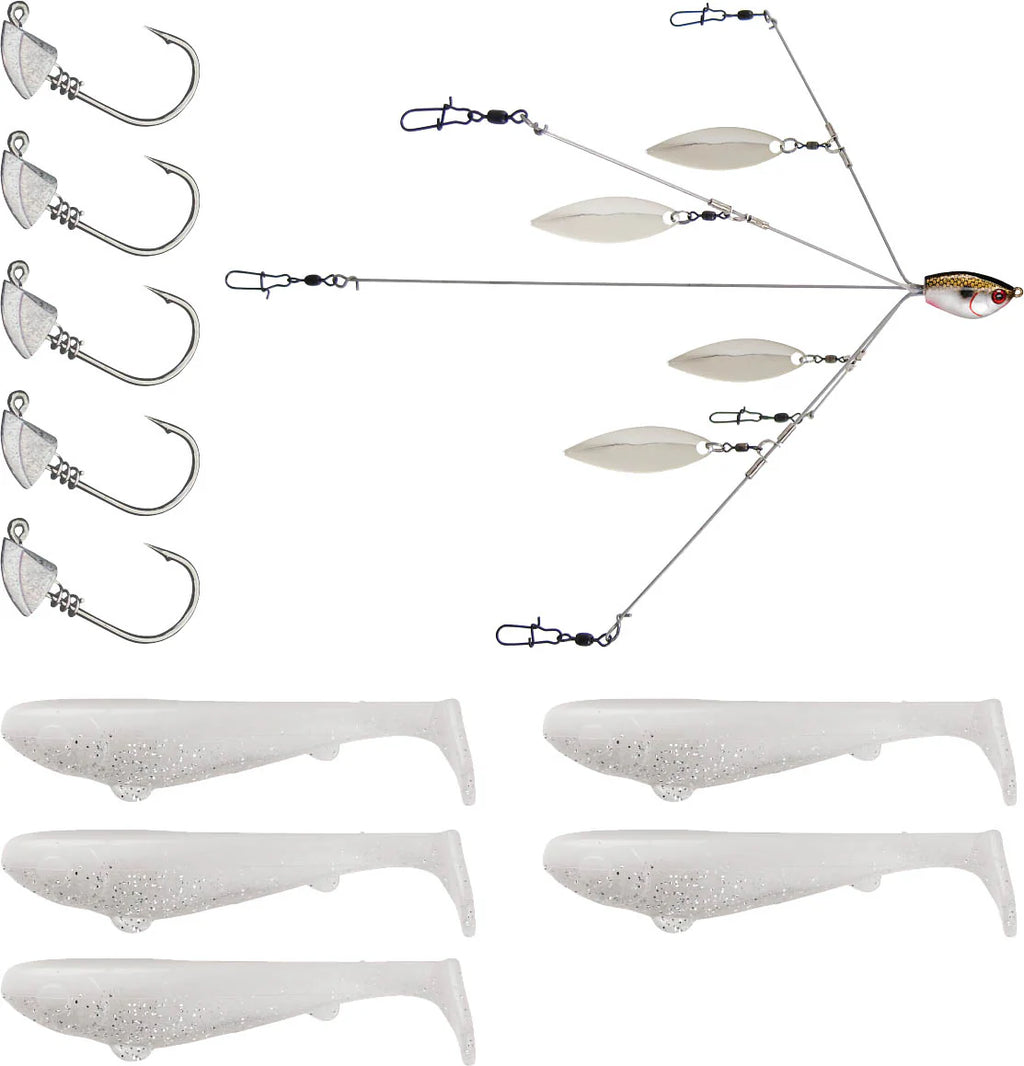 YUM Scottsboro Kit YUMbrella Flash Mob Jr 35 inch Swimbait Kit