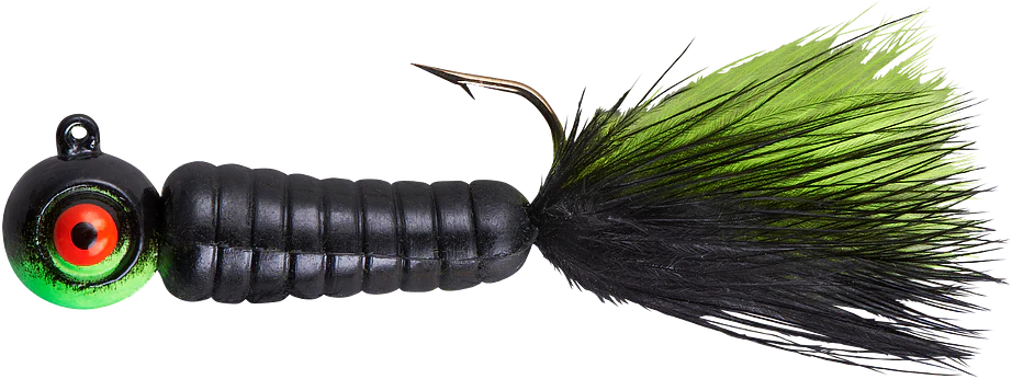 Lindy Fuzz E Grub Pre Rigged Hair Tail Soft Grub 2 pack