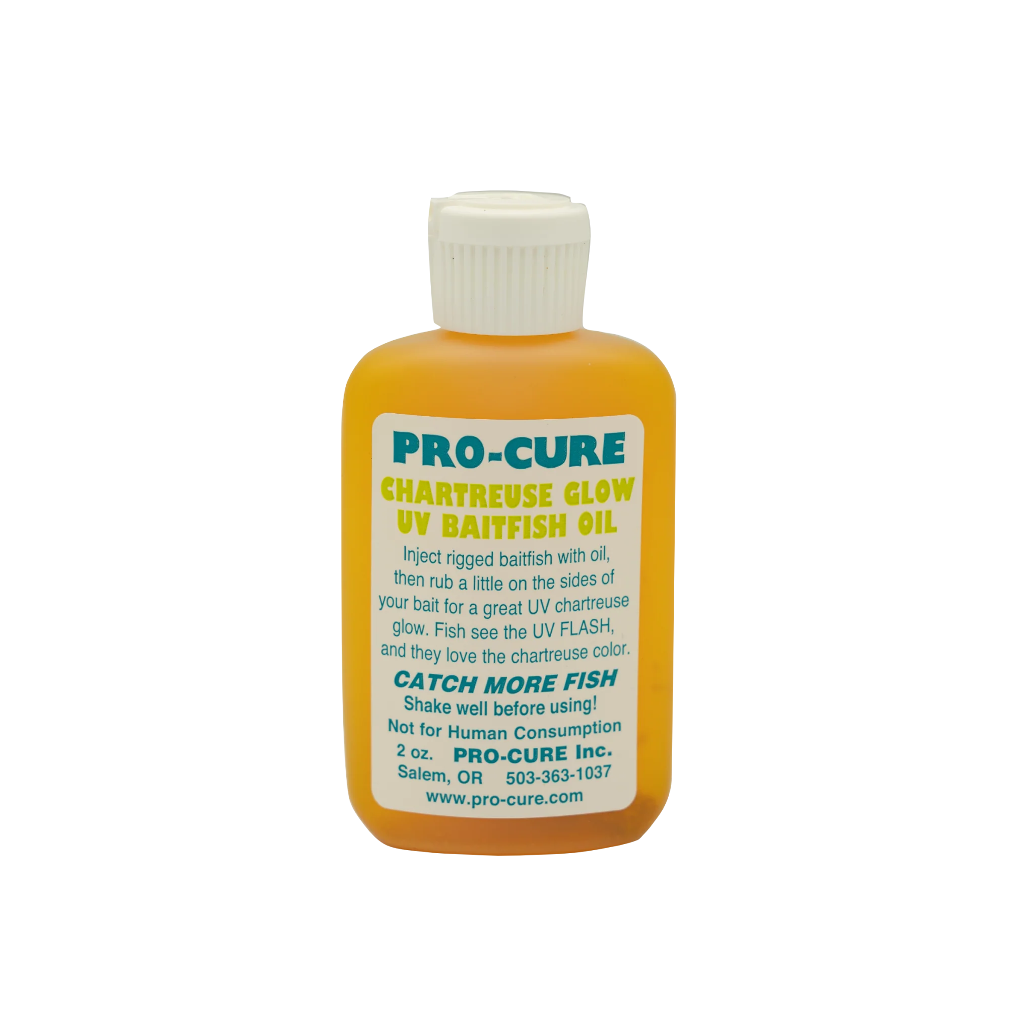 Pro Cure Chartreuse Glow UV Baitfish Oil 2 oz