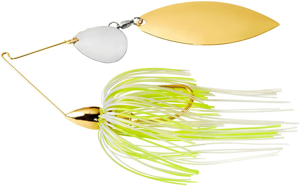 War Eagle Tandem Colorado Willow Gold Frame Spinnerbait 3 8 oz