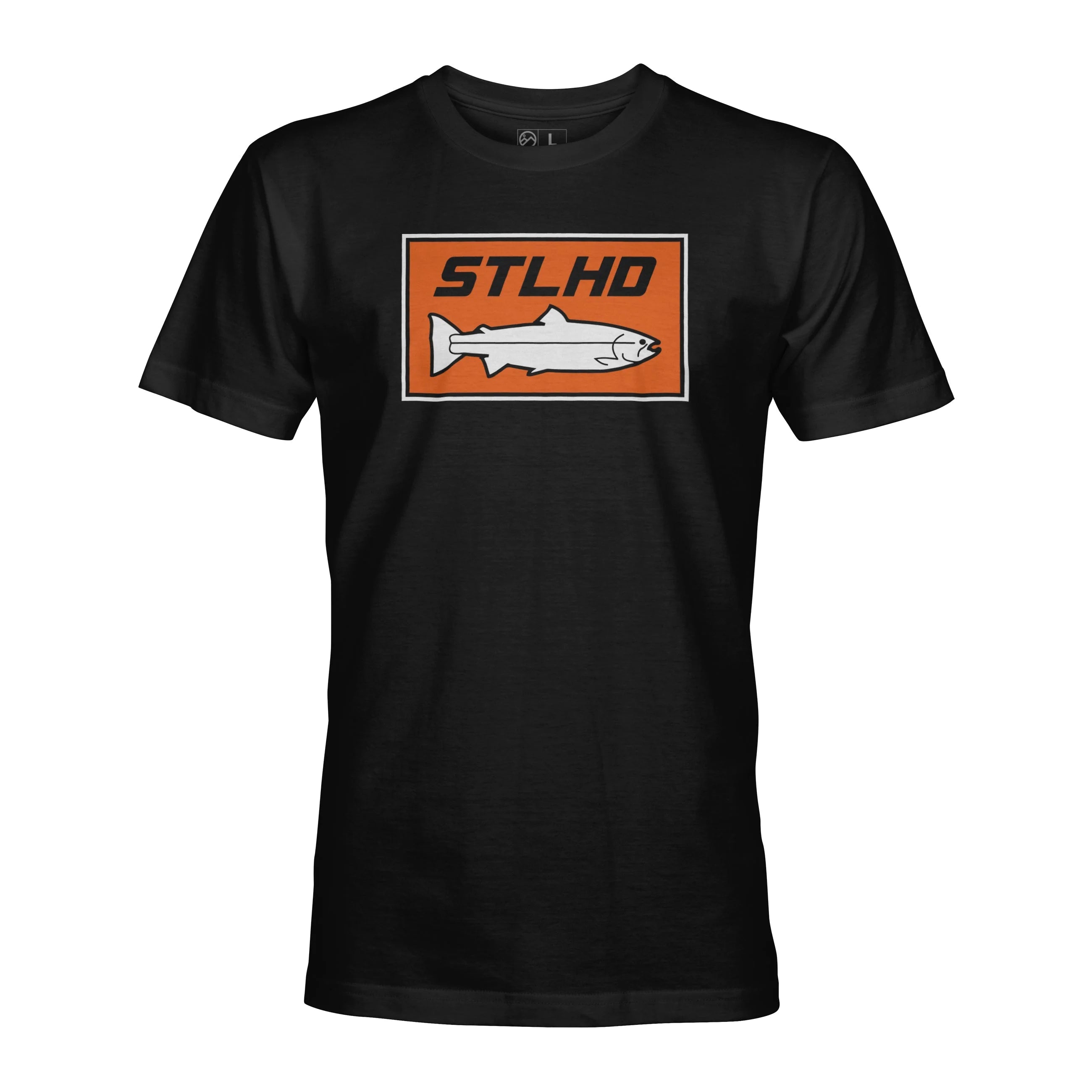 STLHD Mens Standard Logo Black T Shirt