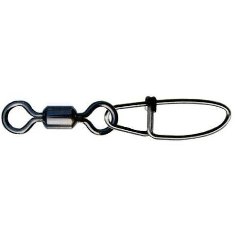 P Line Single Rolling Barrel Swivel w Cross Lock Snap