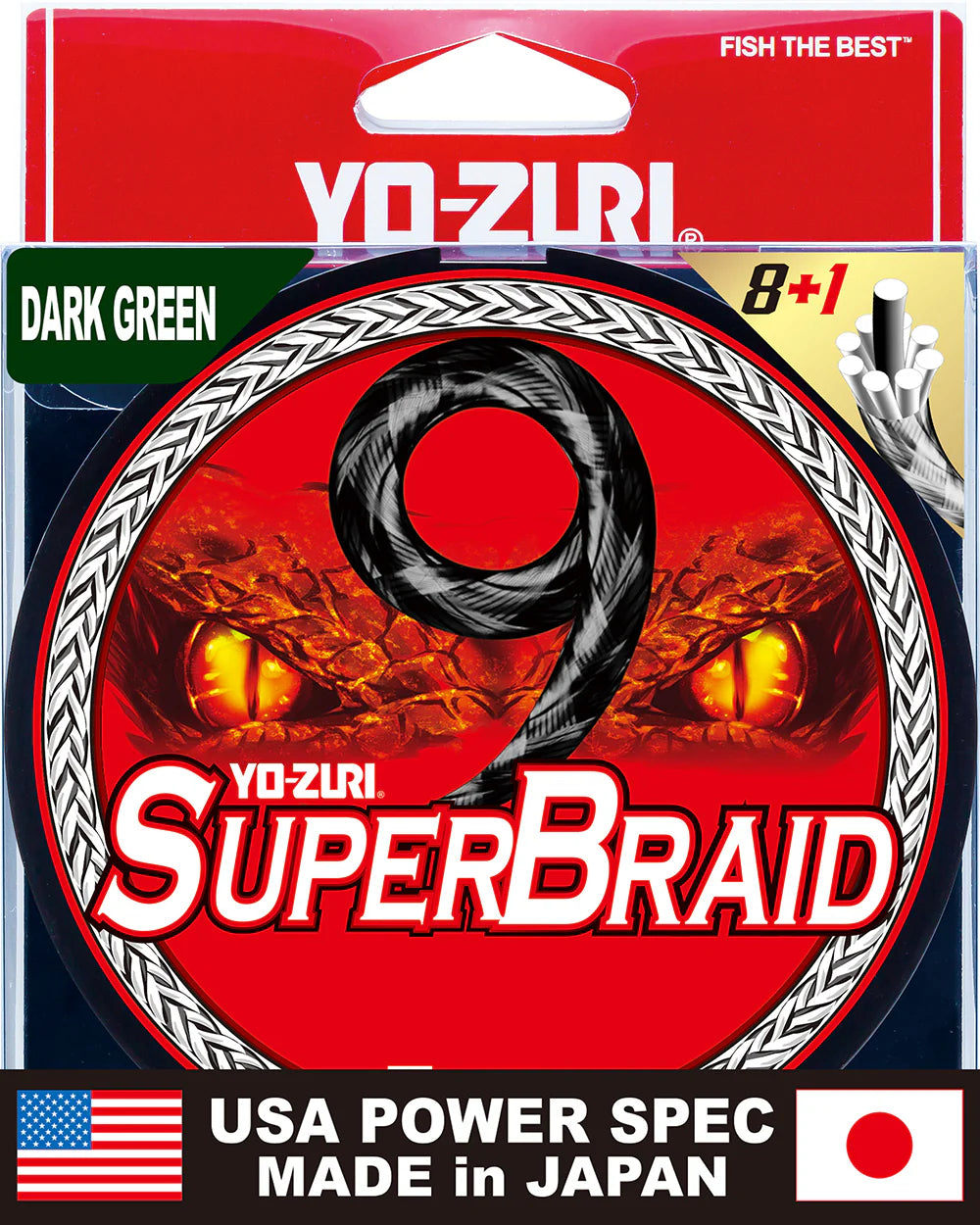 Yo Zuri SuperBraid 9 Dark Green Filler Spools 300 Yards