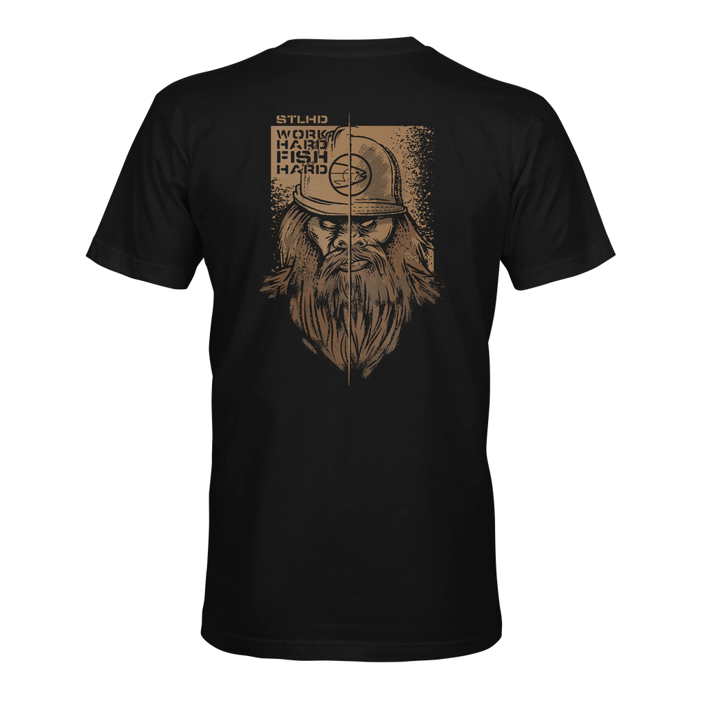 STLHD Mens Work Hard Fish Hard T Shirt