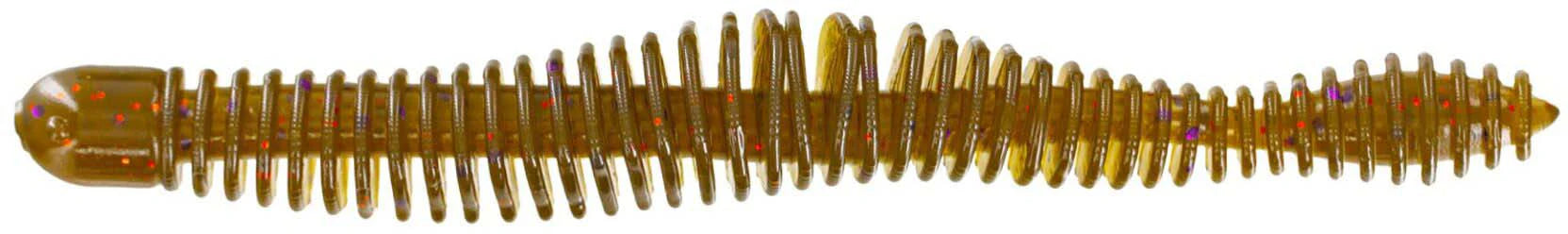 Big Bite Baits Coontail Worm 4 3 4 inch Ribbed Worm