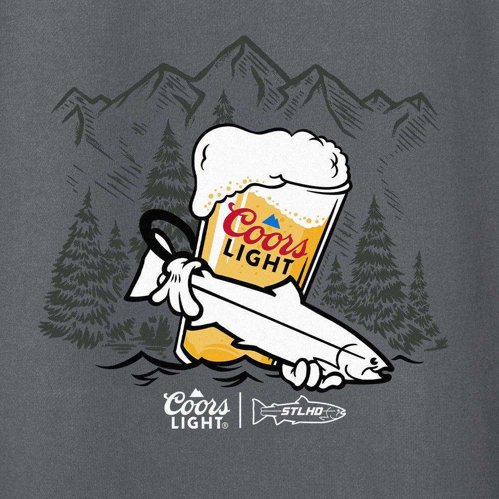 STLHD Mens X Coors Light Foam Dome Premium Hoodie