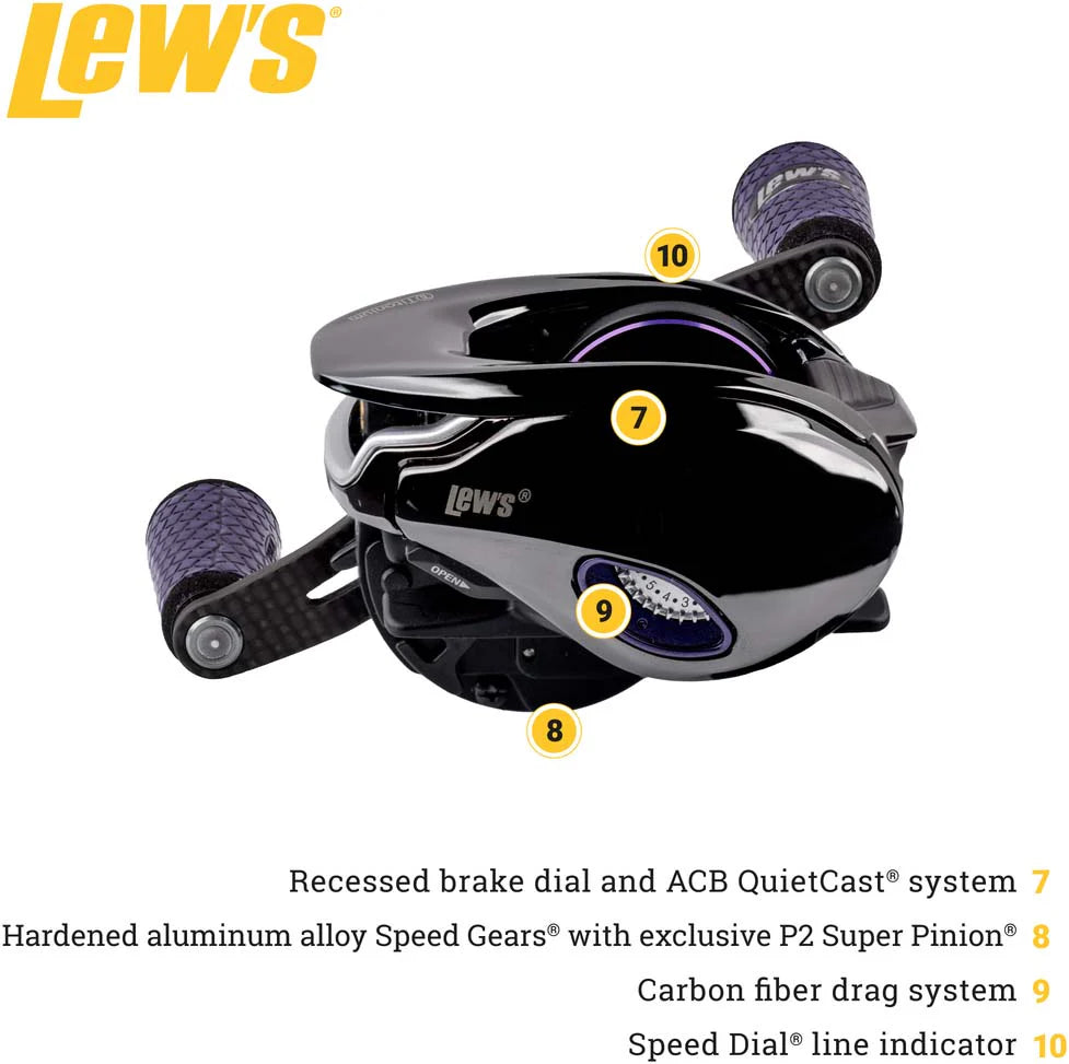 Team Lews Pro TI Gen 2 Baitcasting Reel