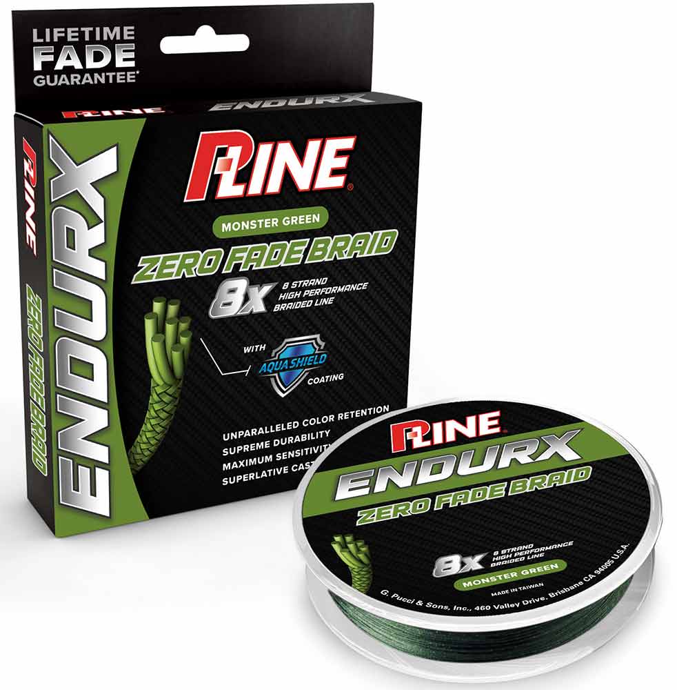 P Line EndurX No Fade Monster Green Braid 300 Yard Spools