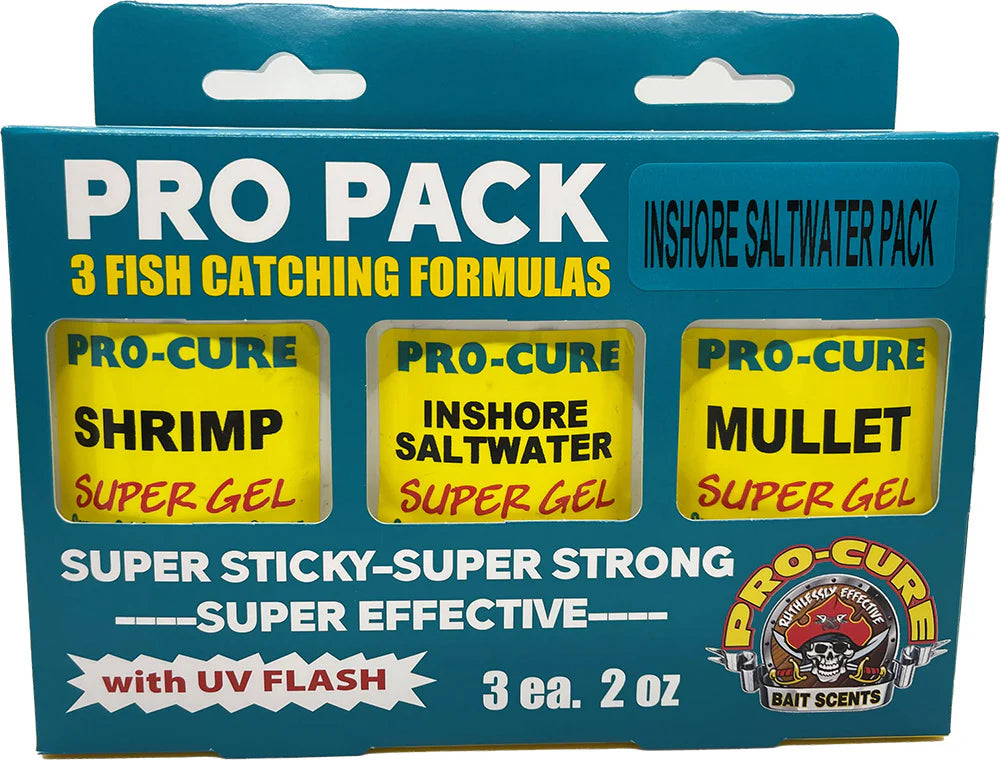 Pro Cure Pro Pack Three Fish Catching Formulas