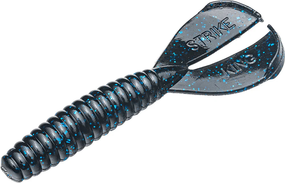 Strike King Twin Tail Rage Menace 35 inch Soft Plastic Grub 8 pack
