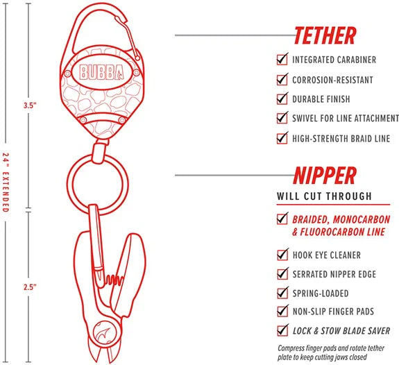 Bubba Nipper Tether Combo
