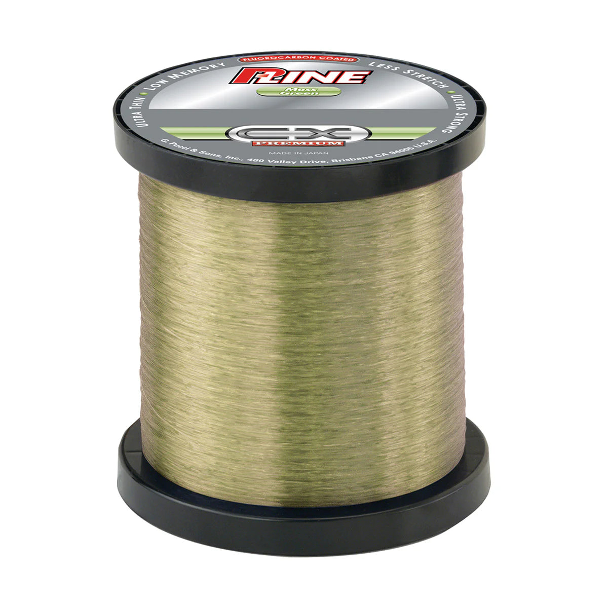 P Line CX Premium Coated Fluoro 3000 Yard Moss Green