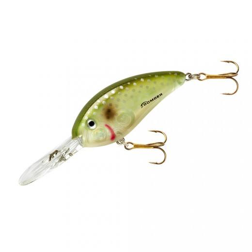 Bomber Fat Free Shad Fingerling 2 3 8 inch Medium Diving Crankbait