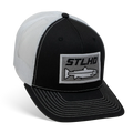 STLHD Winter Ice Black White Trucker Snapback Hat