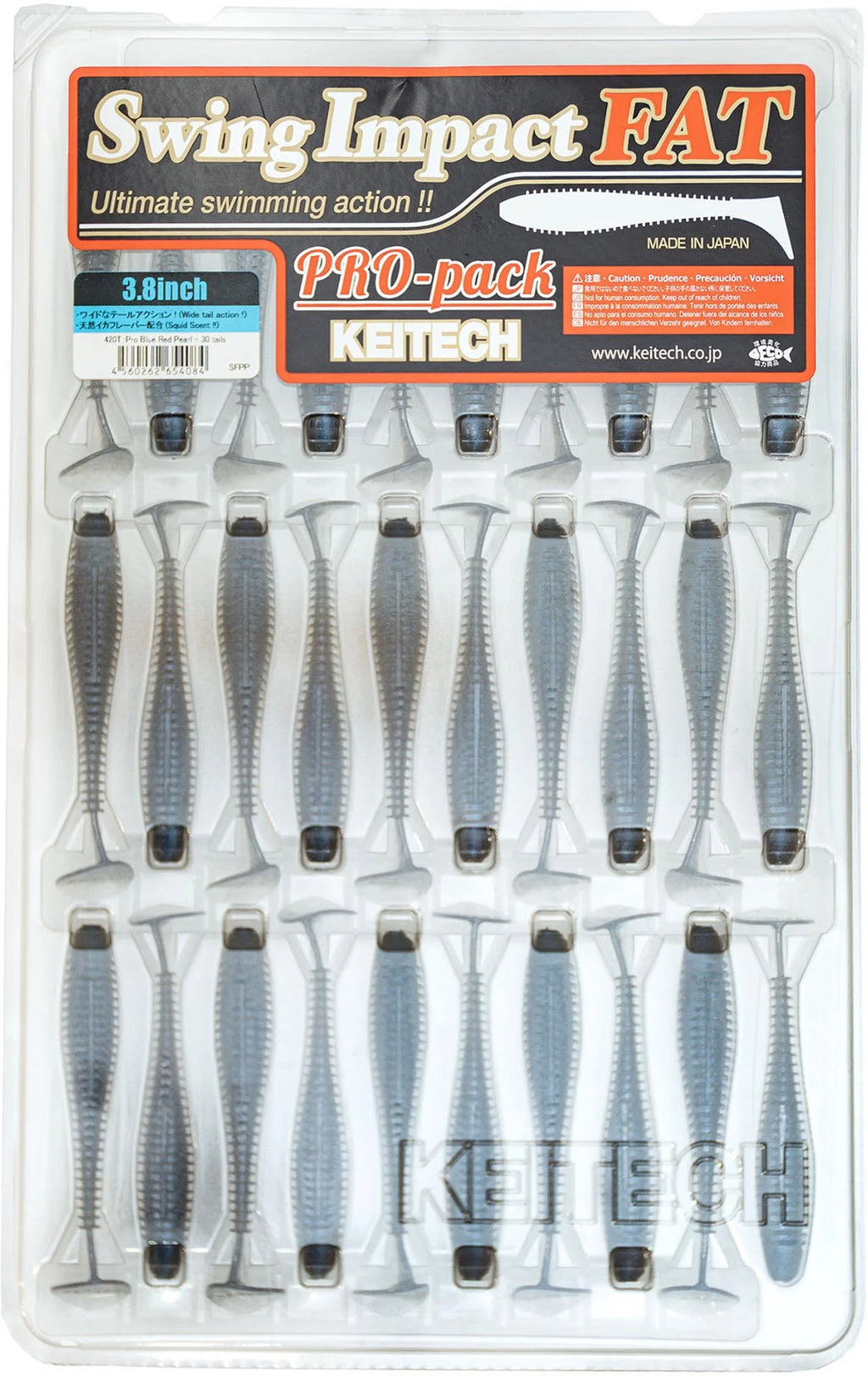Keitech Fat Swing Impact 38 inch Soft Paddle Tail Swimbait 30 Bait Pro Pack