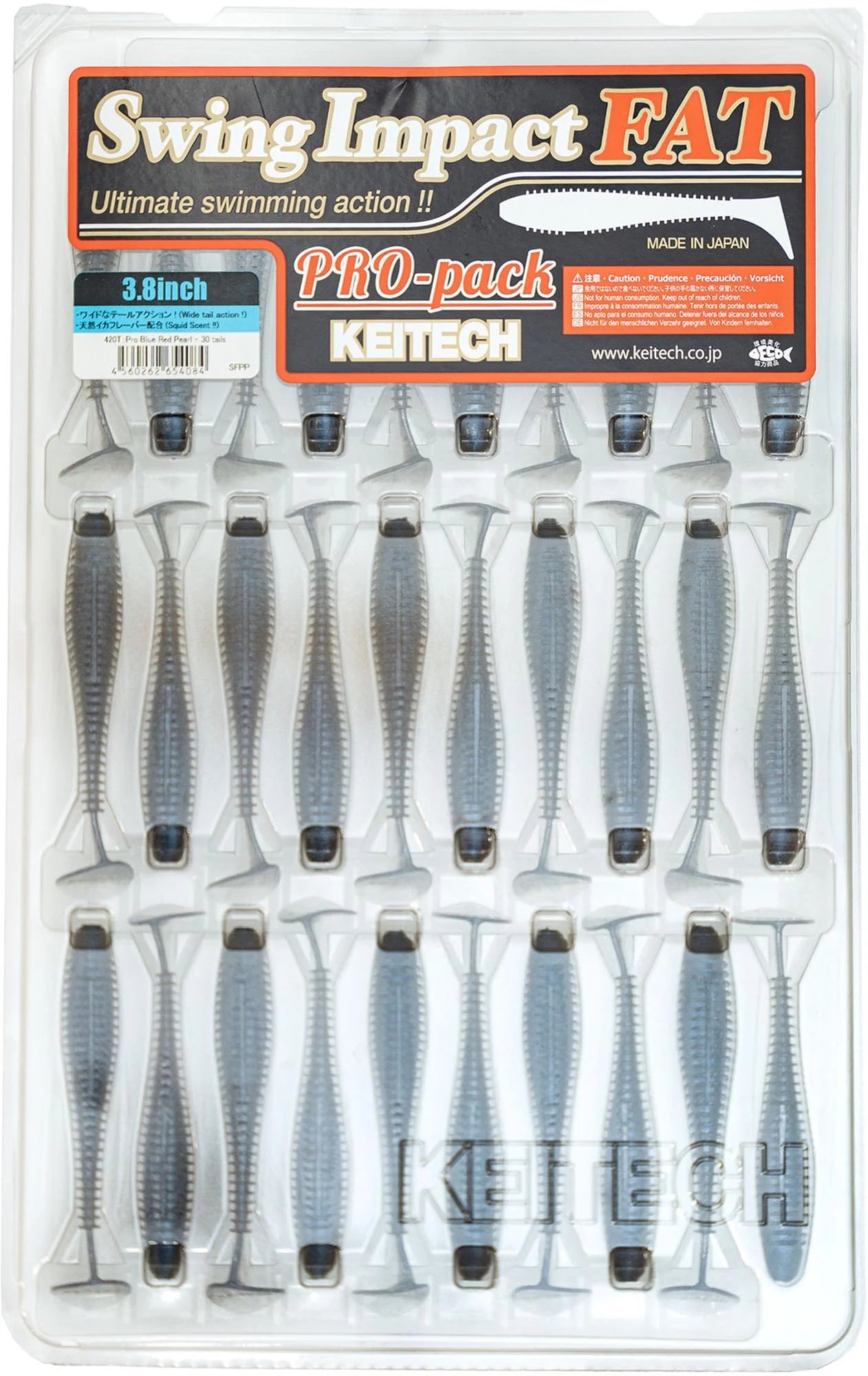 Keitech Fat Swing Impact 38 inch Soft Paddle Tail Swimbait 30 Bait Pro Pack