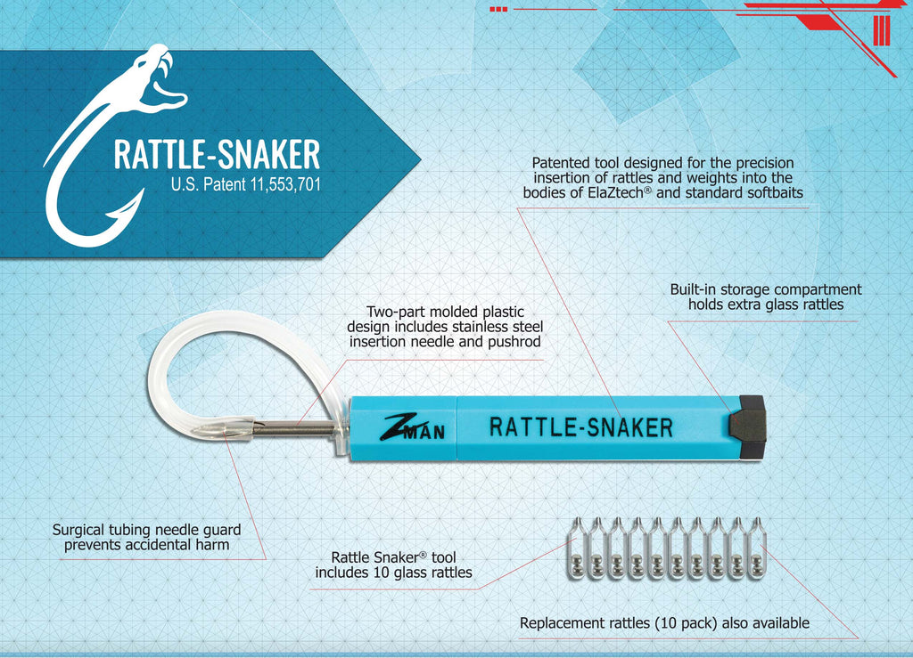Z Man Rattle Snaker Kit Tool And 10 Pack Rattles