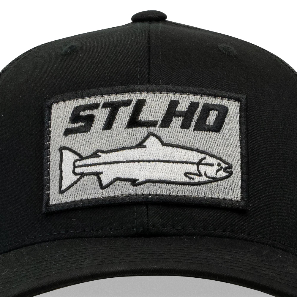 STLHD Chehalis Snapback Black Trucker Hat