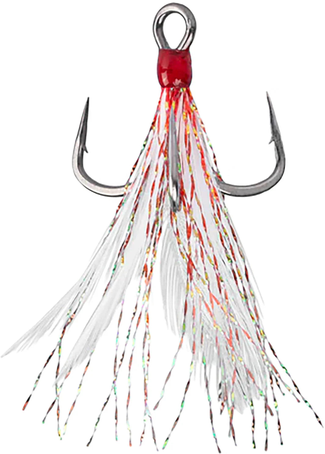 Mustad Alpha Point In Line Triple Grip Feathered Hooks 2 Pack