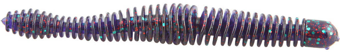 Big Bite Baits Coontail Worm 4 3 4 inch Ribbed Worm