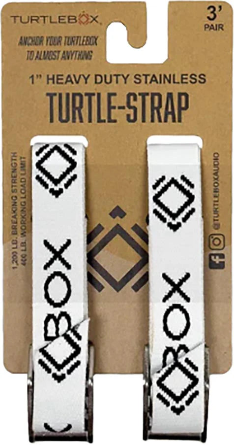 Turtlebox Audio Waterproof Bluetooth Speaker Tie Down Straps 2 Pack