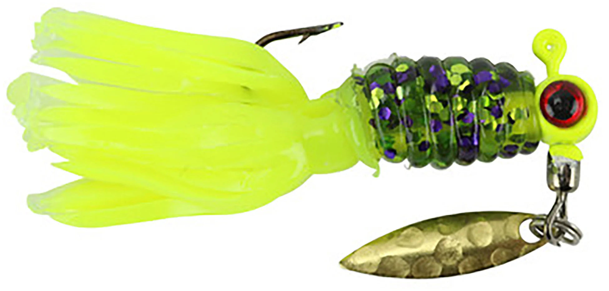 Mr Crappie Sausage Head Jig Pre Rigged w Crappie Thunder Soft Plastic