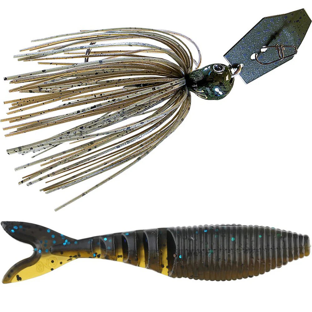 Z Man Jack Hammer Chatterbait Gary Yamamoto Zako Swimbait Combo