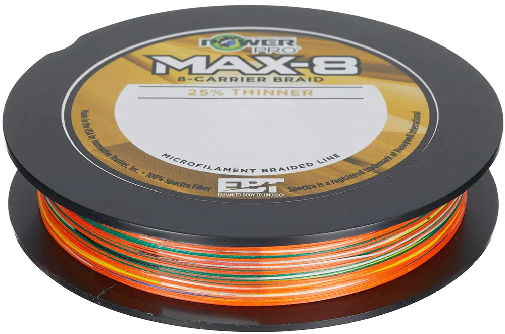 Power Pro Maxcuatro Max 8 4 Color Metered Braid Filler Spool 500 Yards