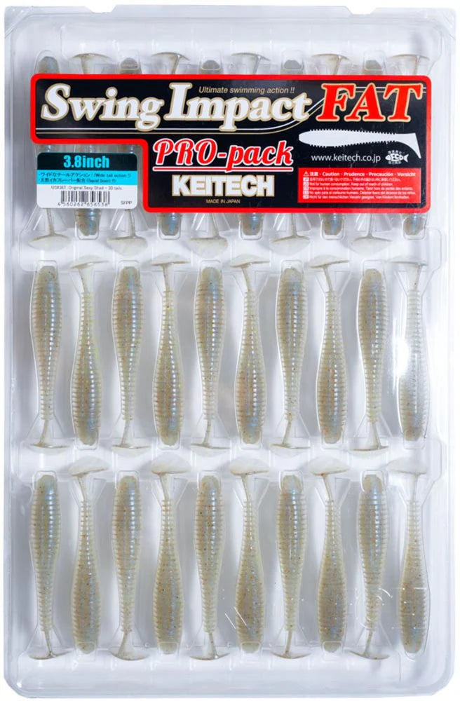Keitech Fat Swing Impact 38 inch Soft Paddle Tail Swimbait 30 Bait Pro Pack