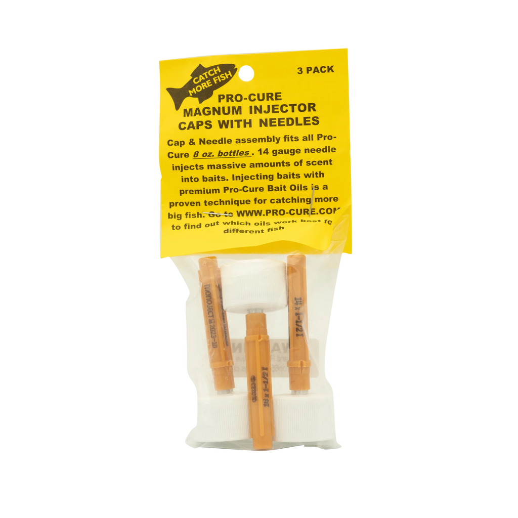 Pro Cure Bait Injector Needle Caps 3 pack