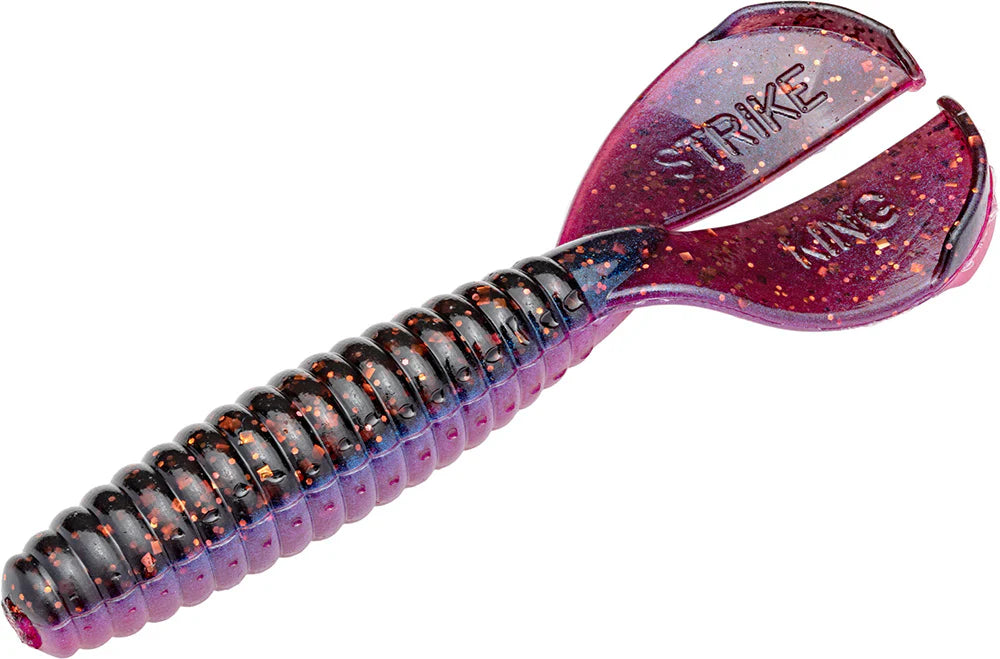 Strike King Twin Tail Rage Menace 35 inch Soft Plastic Grub 8 pack