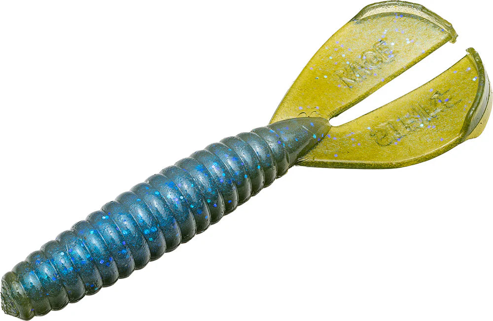 Strike King Twin Tail Rage Menace 35 inch Soft Plastic Grub 8 pack