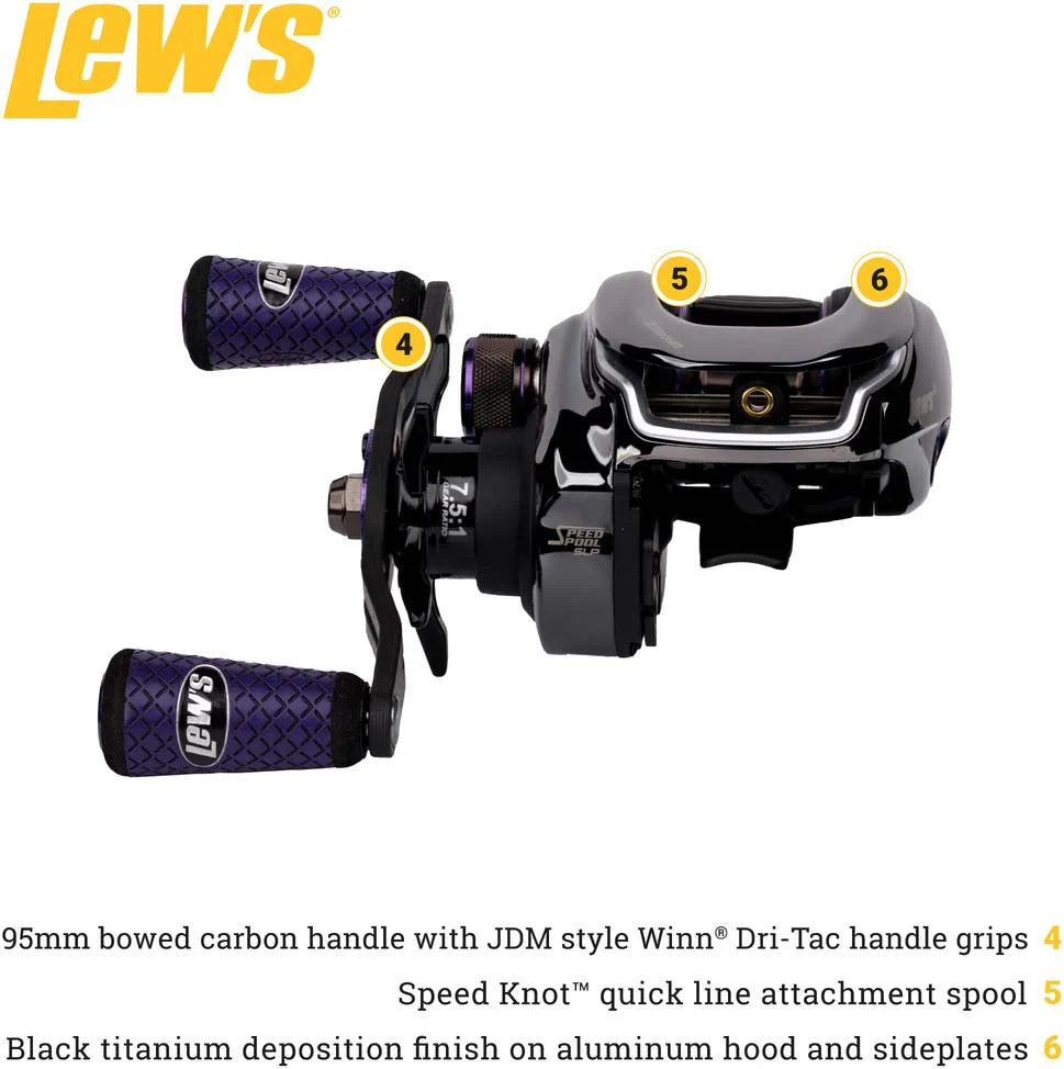 Team Lews Pro TI Gen 2 Baitcasting Reel