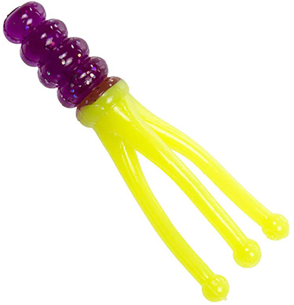 Mr Crappie Joker Triple Tail Soft Plastic Grub 15 pack