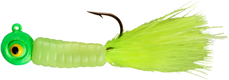 Lindy Fuzz E Grub Pre Rigged Hair Tail Soft Grub 2 pack