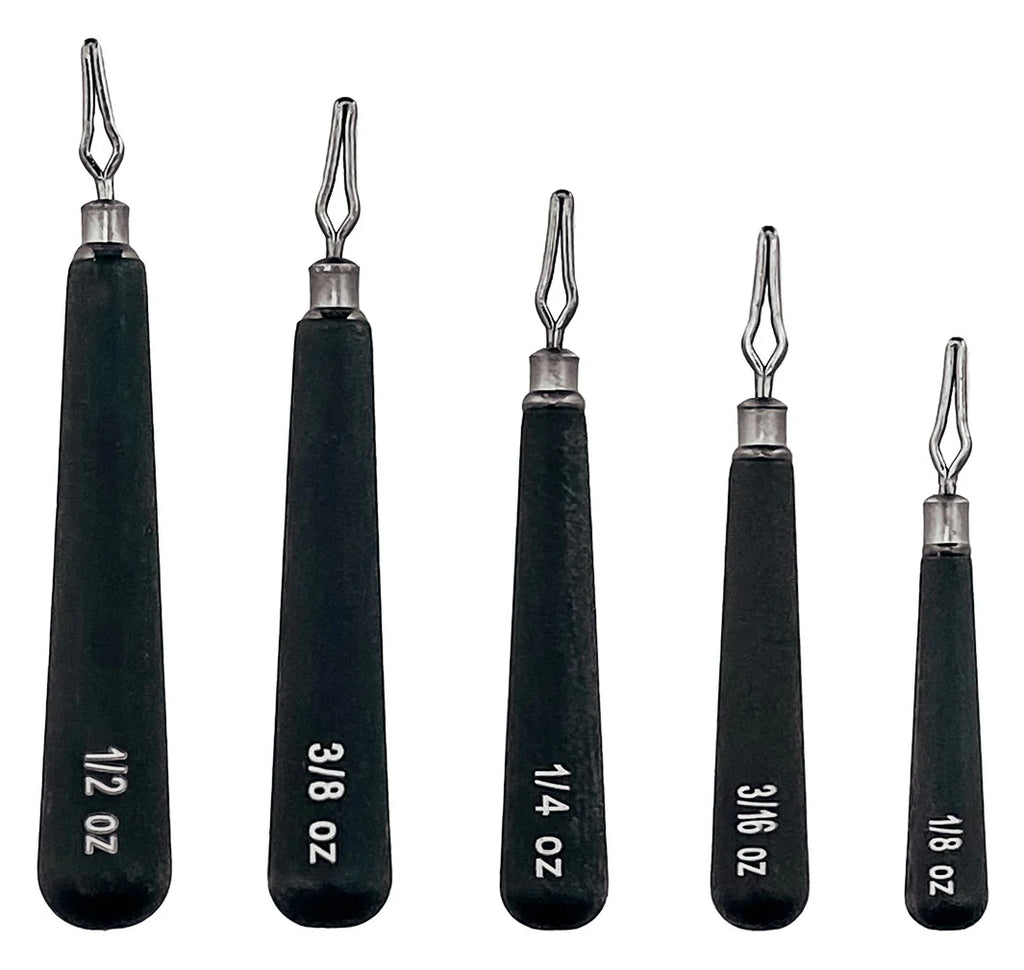Departure Outdoors Tungsten Skinny Drop Shot Weights 5 Pack
