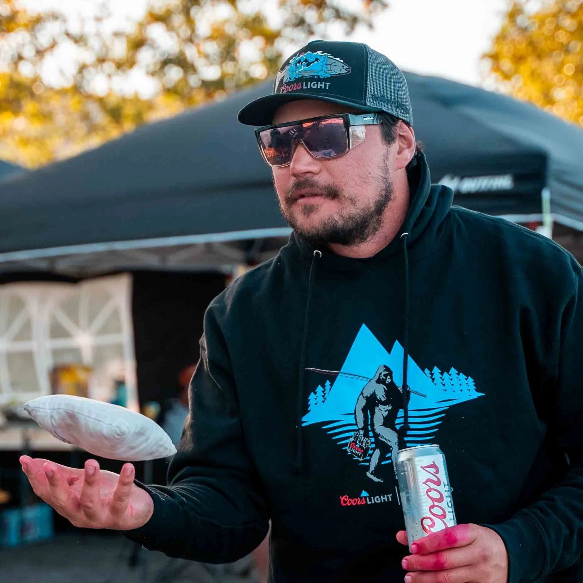 STLHD Mens X Coors Light Beerfoot Premium Hoodie