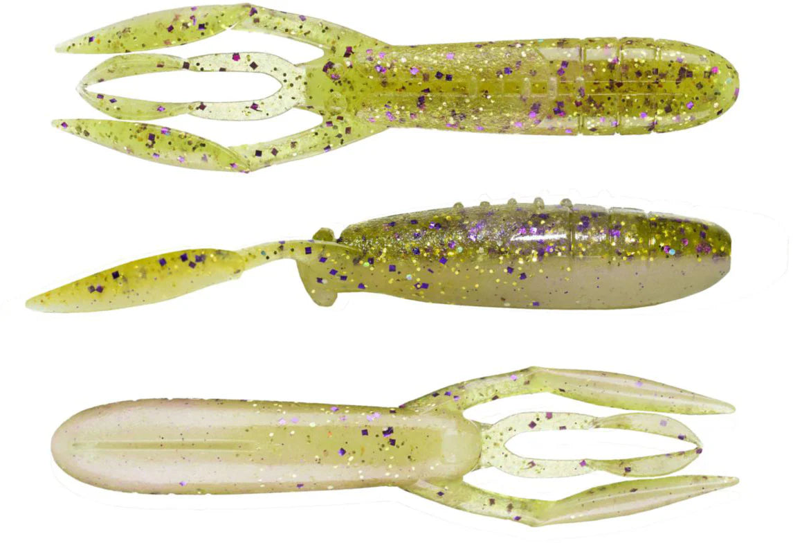 Keitech Glide Camaron 35 Inch Soft Plastic Craw 6 Pack