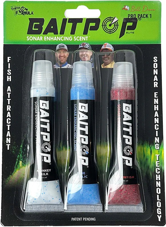 BaitPop Elite Sonar Enhancing Scent With Sparklscales Pro Packs 3 CT