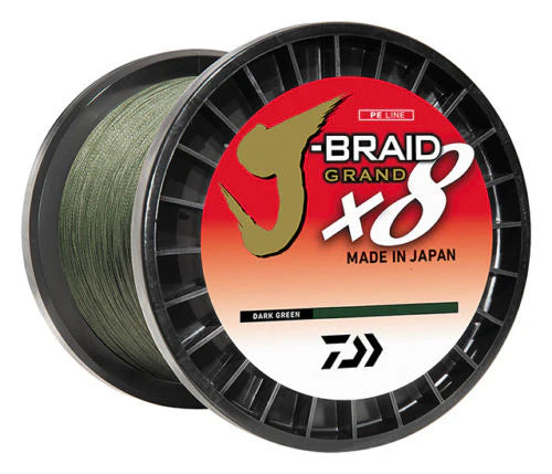 Daiwa J Braid Grand x8 Braided Line 3000 Yard Bulk Spools