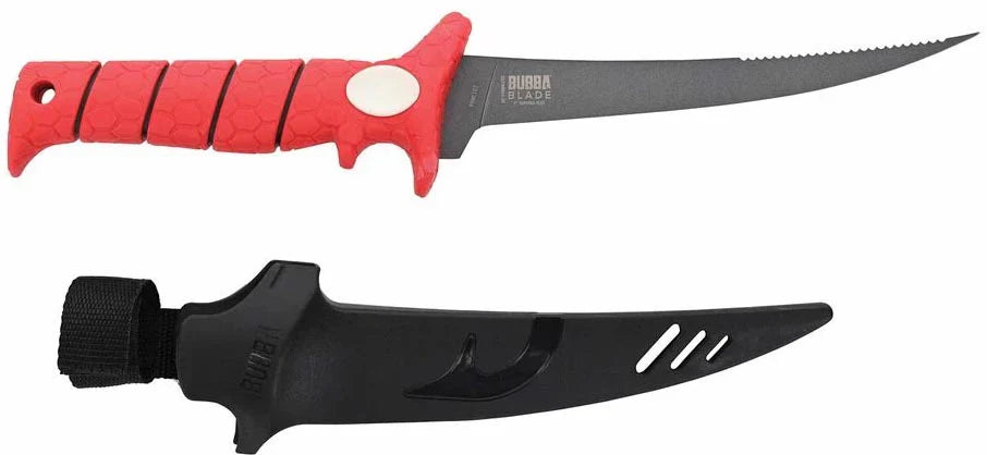 Bubba Tapered Flex Serrated Back Fillet Knife 7 Inch