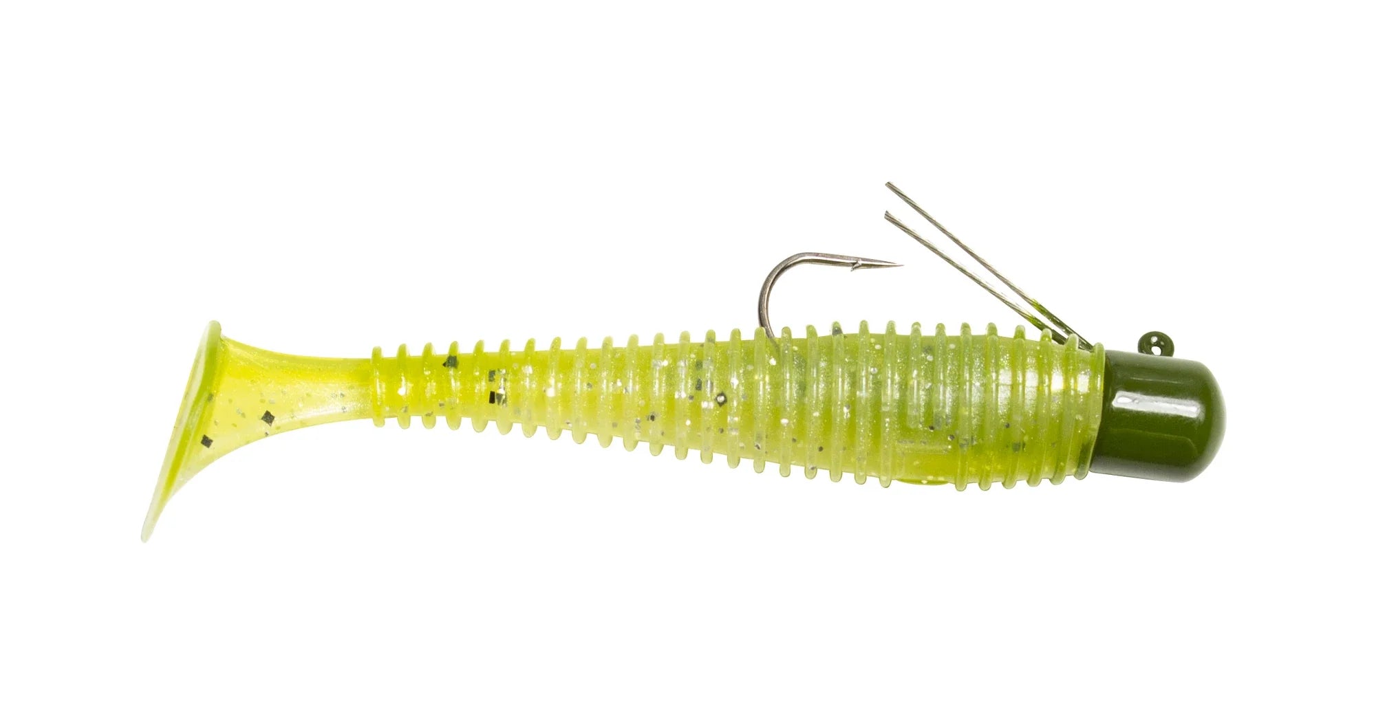 Lunkerhunt Pre Rigged Finesse Swimbait 3 inch Paddle Tail Swimbait