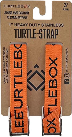 Turtlebox Audio Waterproof Bluetooth Speaker Tie Down Straps 2 Pack