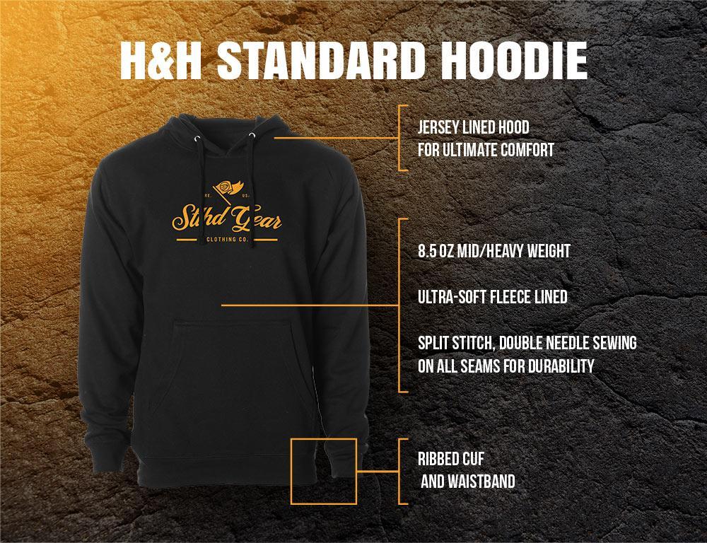 STLHD Mens Saint Sasquatch Black Standard Hoodie