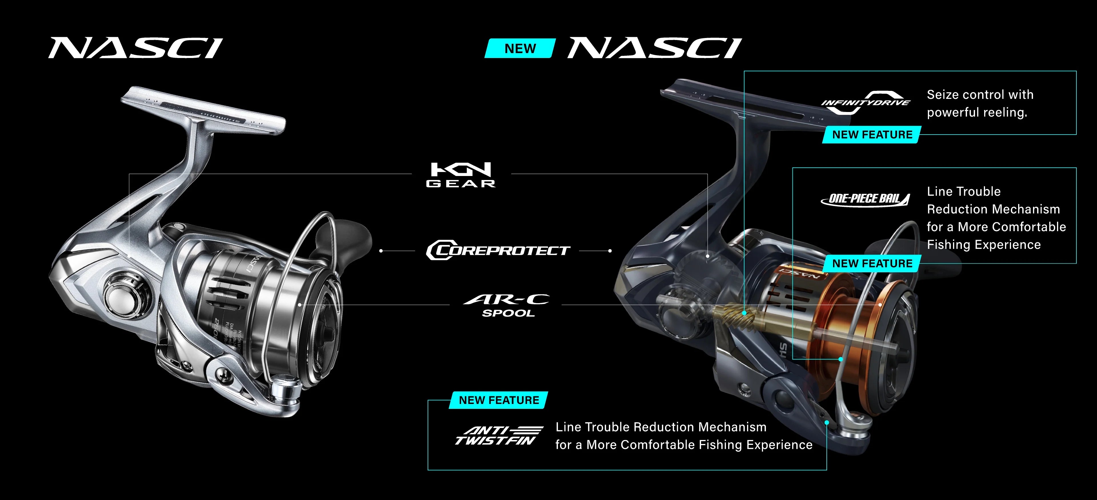 Shimano Nasci FD Spinning Reel