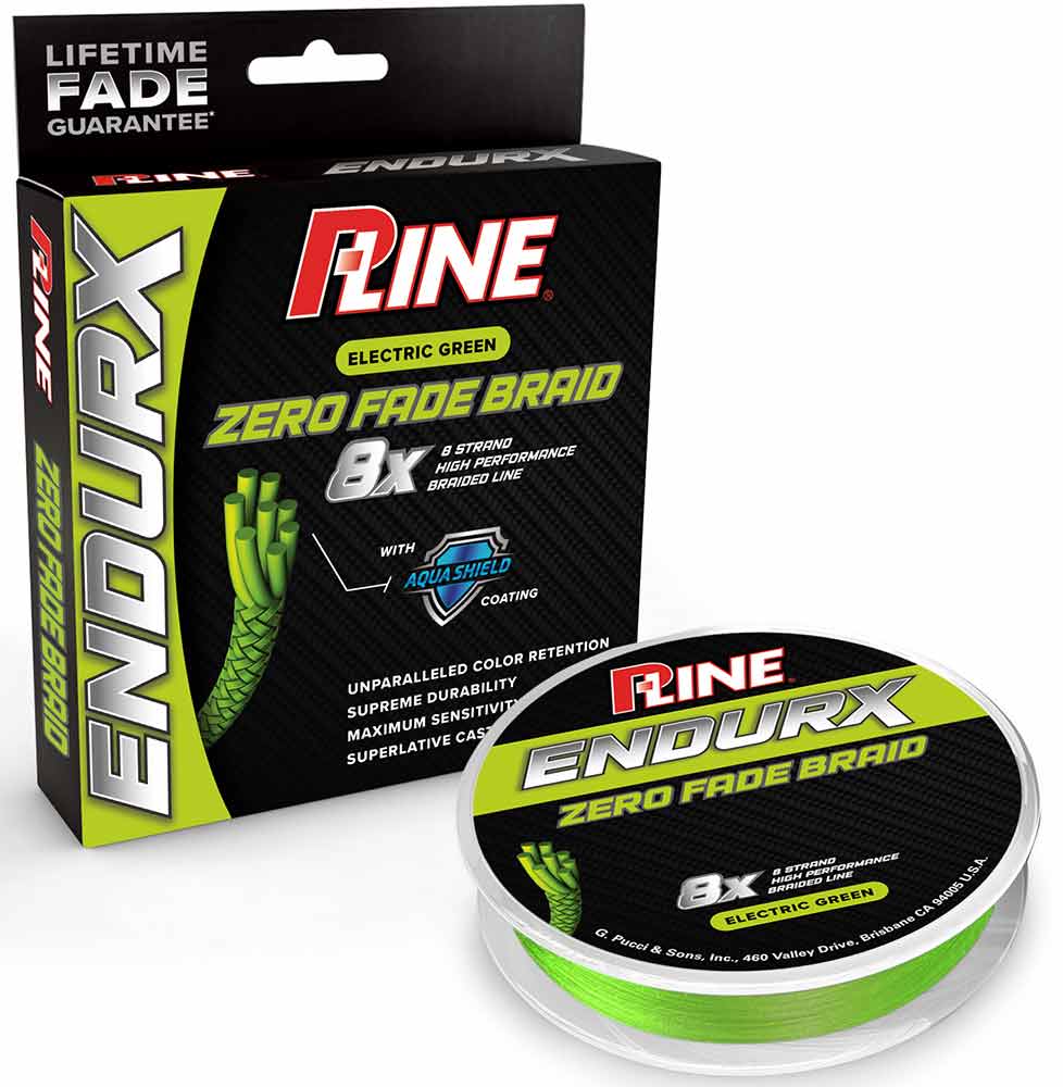 P Line EndurX No Fade Electric Green Braid 300 Yard Spools