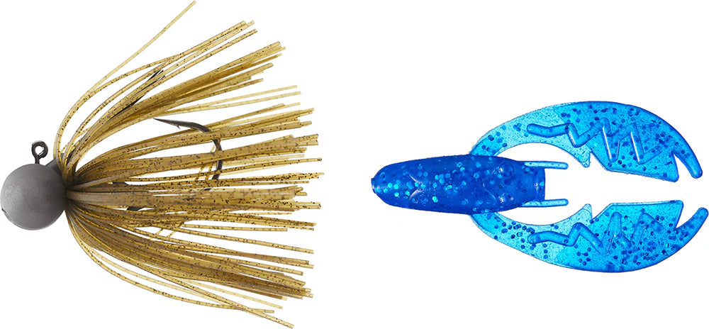 Keitech Tungsten Model II Football Jig NetBait Tiny Paca Chunk Combo