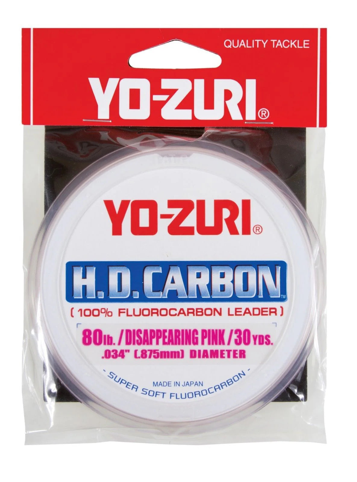 Yo Zuri HD Carbon Disappearing Pink 30 Yards Fluorocarbon Leader