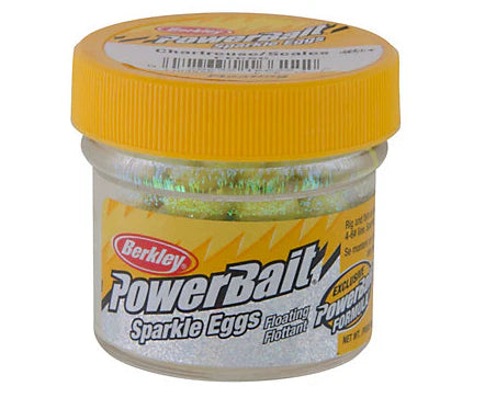 Berkley PowerBait Sparkle Power Eggs Floating Magnum 1 oz Jar