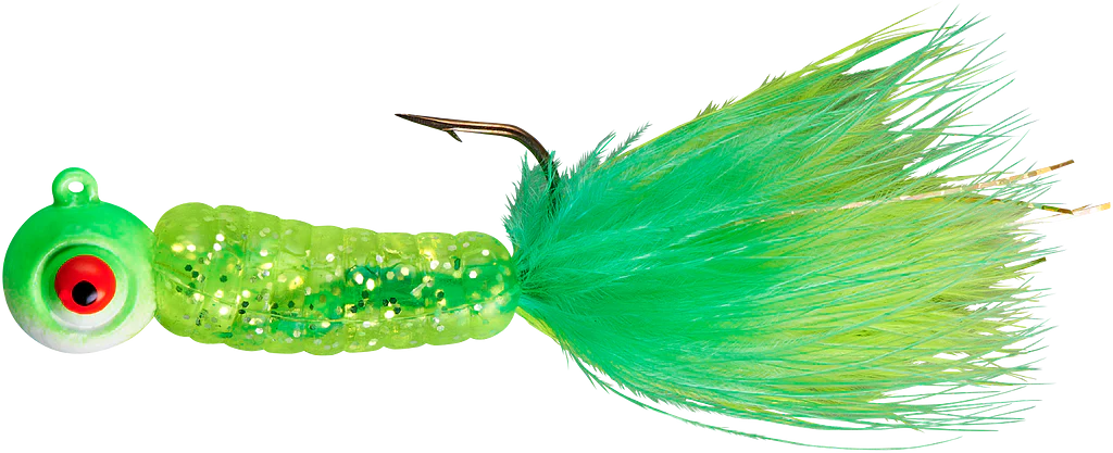 Lindy Fuzz E Grub Pre Rigged Hair Tail Soft Grub 2 pack